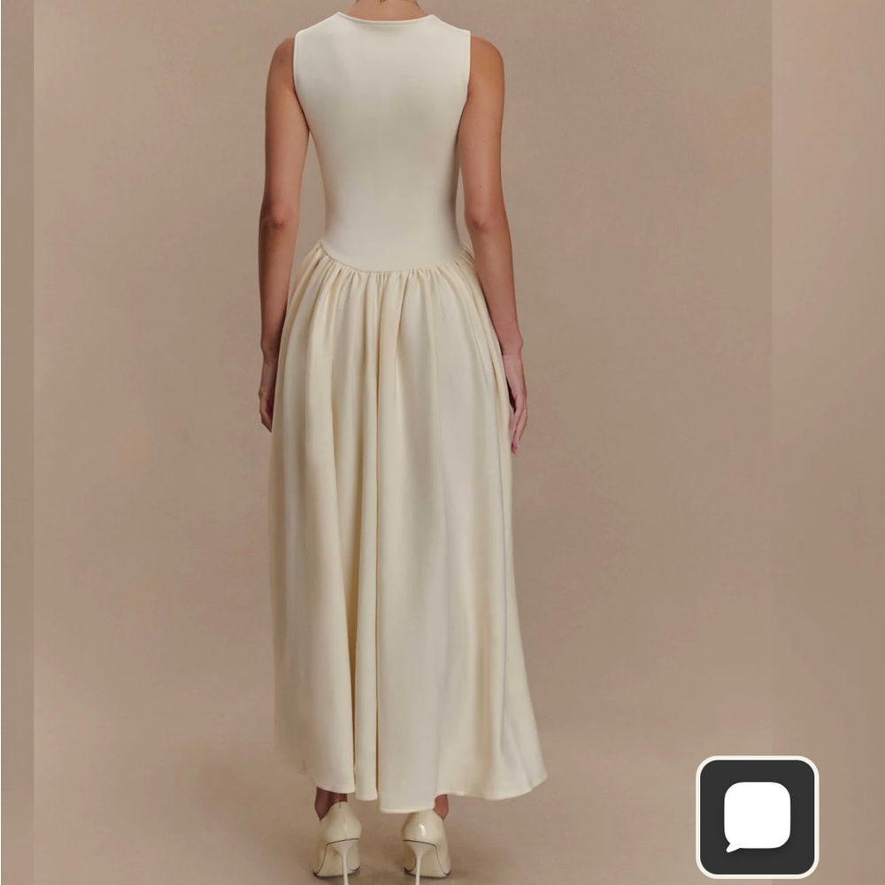 NWT Meshki Sharon Scuba Dress S Ivory - Picture 4 of 4